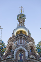 Fototapeta na wymiar Church of the Resurection´s dome (Saint Petersburg)