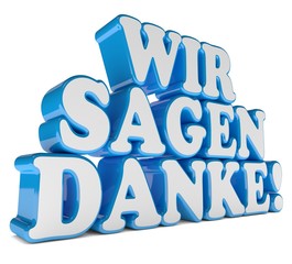 Wir sagen Danke