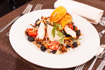 Chicken salad with orange