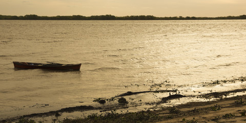 The Rio de la Plata (River of Silver). Argentina