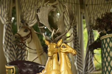 Fototapeta premium ancient carousel, Ludwigsburg