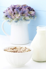 delicious and healthy berries cereal