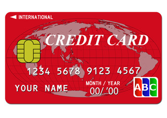 クレジットカード（赤）