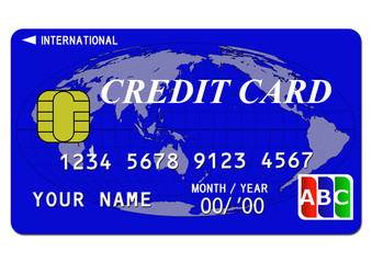 クレジットカード（青）