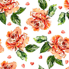 Seamles Roses Background - 48155727