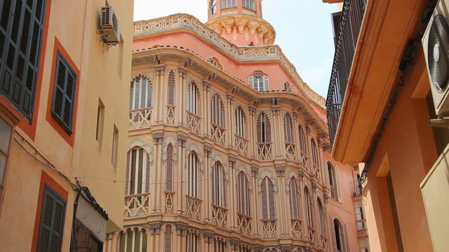 Mallorca Island, old building in centre of Palma de Mallorca