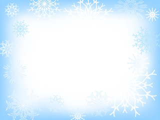 Fototapeta na wymiar Snowy christmas background