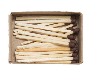matches on a white background