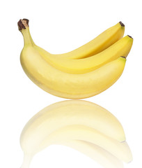 bananas on a white background