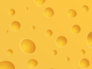 Cheese with holes-vector illustration