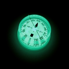 Glowing compass