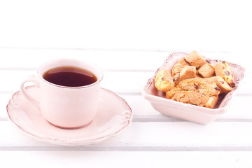 tea and biscotti