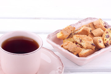 tea and biscotti
