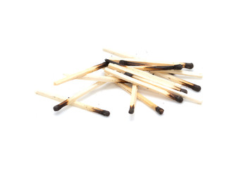 matches on a white background