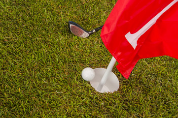 Golf theme with vivid bright colors