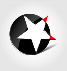 Abstract glossy 3D logo