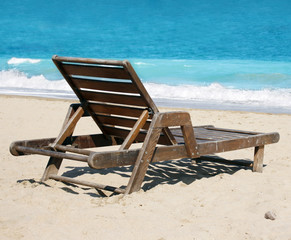 Deckchair on the beach