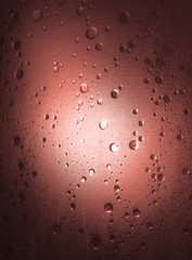 Light Through Shower Door - Red