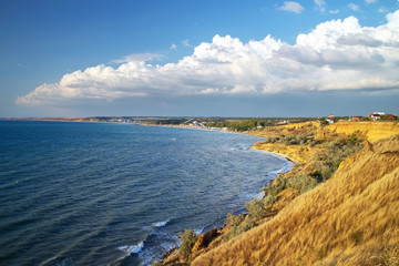 Fototapeta na wymiar Seascape. Wybrzeże Morza Czarnego.