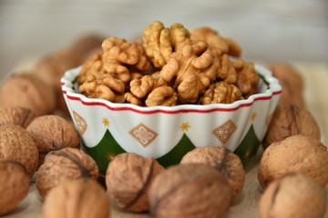 Walnuts in a bowl.