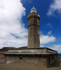 Old lighthouse of Capelinhos, Faial Azores islands