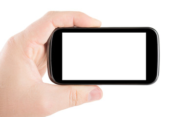 smartphone in hand