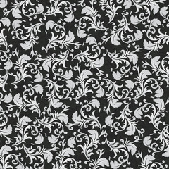 Leaf pattern on dark background