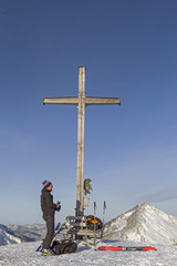 Auf dem Gipfel des Roßkopfes