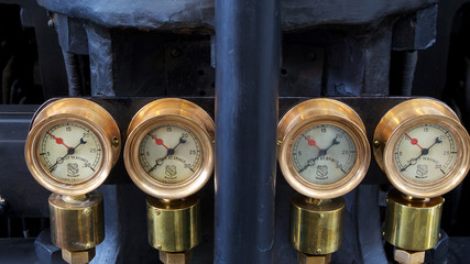 Copper meters in Grimeton Radio Station, Varberg Sweden