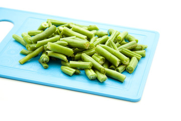 Frische grüne Bohnen