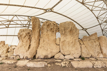 Hagar Qim megalithic temple in Malta
