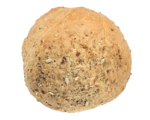 fresh bread isolated on white background