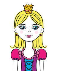 Cute funny little princess