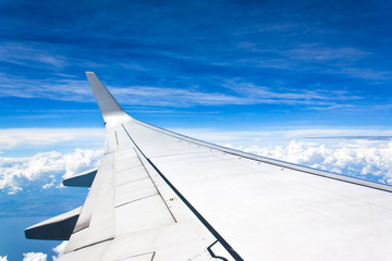 Fototapeta na wymiar Cloudscape Sky Plane