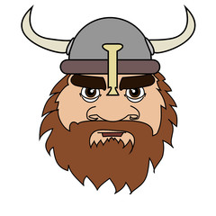 Cartoon dwarf portrait vector