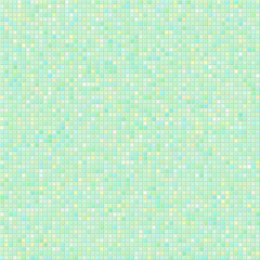 Green rainbow mosaic tile seamless pattern