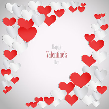 Happy valentine's day background eps10 vector illustration