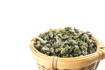 Fototapeta na wymiar tea strainer with green tea