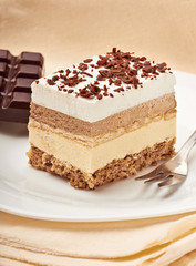 cream chocolate fruit cake sweet food dessert