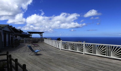 bungalows terrace over Fort de France, Martinique