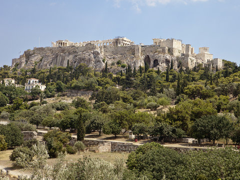 Acropolis From The Athens Agora