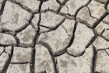 Obraz premium Crack of soil texture