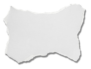 white paper ripped message background