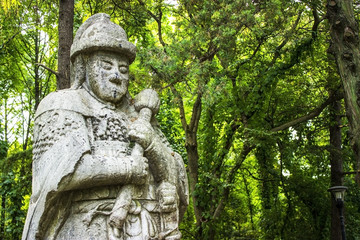Guardian Statue at Ming Xiaoling Tomb in Nanjing China
