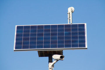 sistema di videosorveglianza con pannello solare