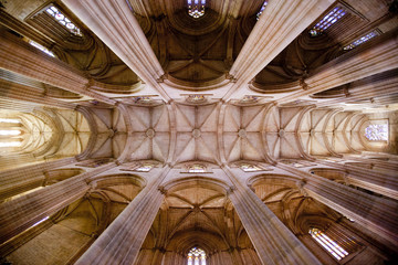 interior of Santa Maria da Vitoria Monastery, Batalha, Estremadu