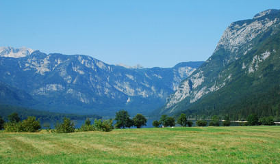 Obraz premium Lake Bohinj from Stara Fuzina