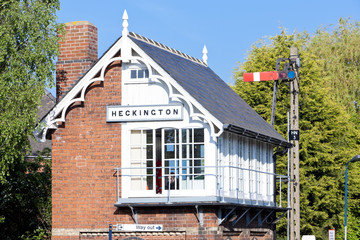 railway museum and railway station,Heckington,East Midlands