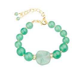green gemstone bracelet a cute jewelry from nature