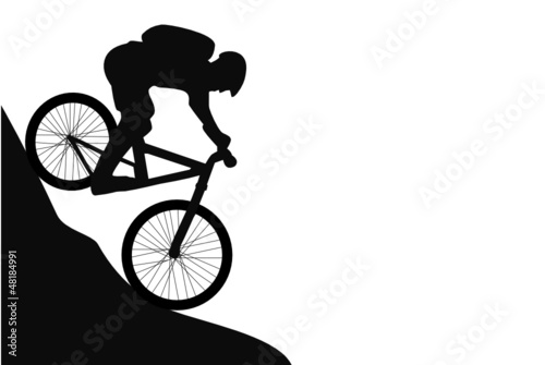 mountain bike clip art silhouette - photo #21